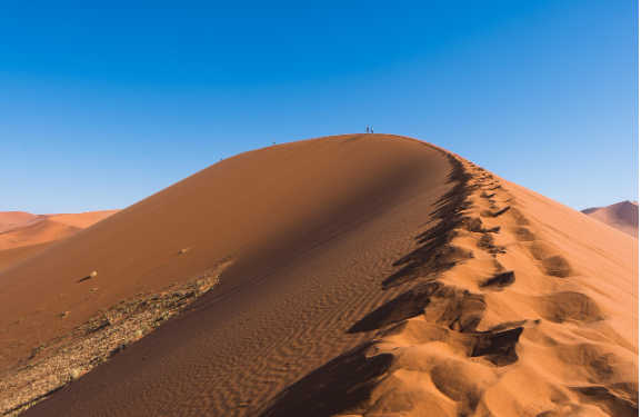 beauitful desert wave in the sunshine